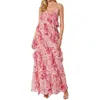 Vestidos casuais Mulheres Flores 3D Vestido Halter Floral Fringed Y2K Sleeseless Open Back Tassels Beach Wear Tulle Cami