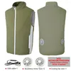 Men's Vests Outdoor Work Coat Men Summer Air Conditioning Clothing Fan Cooling Vest USB Charging Sport Man