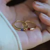 Anillos de racimo UNICE, rubí Natural clásico Simple, joyería de oro amarillo Real de 18K, anillo de zafiro AU750 para mujer, regalo de fiesta de aniversario