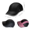 Casques de moto demi-visage casque équipement de protection protecteur de tête pare-soleil équitation sûre couvre-chef Scooter Baseball chapeau noir