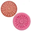 Bakning Mögel Flower Chrysanthemum Sunflower Silicone Fondant Shop 3D Cake Mold Cupcake Jelly Candy Sugar Decoration Tool FQ1780