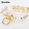 Colliers Clear PVC Fabriqué à la main Collier pour femmes Hommes 90s Fille Golden Spiked Studded Slave Fetish Bondage Collares Cosplay Collier