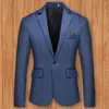 Abiti da uomo Elegante giacca da uomo d'affari Risvolto Four Seasons Good Touch Cappotto slim fit Blazer formale maschile per la festa