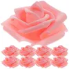 Fleurs décoratives 200 Pcs Fleur Tige De Mariage Décoration Tête En Vrac Salle À Manger Table Décor Artificielle Rose Artisanat