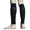 Genouillères Adulte Sport Jambe Respirant Élastique Football Tibia Plaque Couverture Fixe Chaussettes Maille Monocouche Insérer Sac Sans Fond