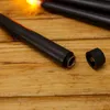 3D Bullet Head Black Shell Long Rod LED Candle Black Base 28cm High Plastic Yellow Flash Warm White Flash Christmas Candle Wholesale