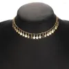 Anhänger Halsketten Einfache Stern Quaste Geometrie Choker Schlüsselbein Kette Böhmische Gold Farbe Einstellbare Einzelne Halskette Für Frauen Schmuck