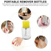 Storage Bottles Push Glass Bottle Empty Pump Refillable Carafe Nail Polish Remover Dispensing Down