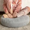 Cushion/Decorative Pillow Inyahome Yoga Seat Pillow Solid Color Suitable for Meditation Mat Pouf Sofa Chair Bed Car almofadas 230520