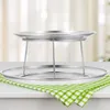 Dinnerware Sets Multi-tiered Tray Cake Stand Cupcake Fruit Trays Stainless Steel Serving Party Wedding Stands Rustic Jewelry