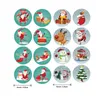 Papel de regalo 100-1000 Uds. Pegatinas de mascota de Navidad Pegatinas Navidad Noel Adesivos Natale Kerst Scrapbooking para decoración de niños