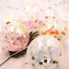 Decoração de festa 10pcs/lote 12 '' Confetti Balões de látex Balões de casamento romântico Decoração de aniversário do chá de bebê