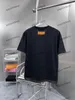 Xinxinbuy Men Designer Tee T Shirt 23SS nylonowy kieszonkowy wzór bawełny z krótkim rękawem bawełny czarny biały niebieski fioletowy m-2xl