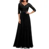 Party Dresses Women's Formal Lace Maxi Dress Bridesmaid Evening Elegant V-Neck For Wedding Guest Gown Prom Cocktail