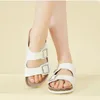 Slippare Cosmagic Summer Beach Cork Slippers Casual Double Buckle Non-Slip Cogs Glides Women glid på Flip Flop Shoe 230520