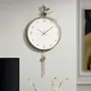 Wall Clocks Electronic Nordic Design Clock Bedroom Luxury Metal Modern Smart Movement Horloge Murale De Luxe Home Decor