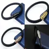 Arrival Leather Bracelets Woven Antique mens black Charm Bracelets Pulseira Masculina Magnet Man bangles fashion Jewelry2122