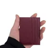 Card Holders Ultra-Thin PU Leather ID Women Men Small Multi Slot Wallet Short Coin Purse Money Case Clip Organizer