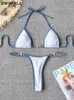 Costumi da bagno femminile sexy micro bikini da bagno da bagno da bagno da nuoto set costiera bambola da bagno brasiliano abiti da spiaggia bibicini 230520