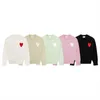 Amisweater Paris Créateurs de mode Amishirts de coeur Pull Homme Femme Pulls Brodé Un Motif Coeur À Manches Longues Vêtements Pull