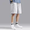 Heren shorts grijze zweet shorts katoen voor mannen oversized gym jogger lopende zwarte strandbroek zomer zomere vlakte kleur casual los 2023 nieuwe aa230520