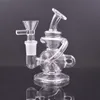 1PCS Glass Bong Recycler Dab Rig Smoking Water Pipes SmokeBong
