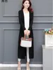 Women's Knits Spring Fall 3XL 4XL 5XL Women Maxi Long Knitted Cardigan Sweater Outwear Mother Femme Casual Coat 2023 Autumn