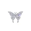 Stud Earrings European And American Style Exaggerated Luxury Nightclub Sexy Women Zircon Butterfly Trend Younger Jewelry