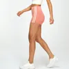Shorts de yoga feminino Biker shorts cintura alta compressão vôlei elastano treino de yoga corrida controle de barriga