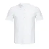 Casual shirts voor heren stijlvol mannelijk shirt slanke fit heren zomer korte mouwen pure kleur t-shirt dagelijkse slijtage