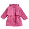 Vêtements De Pluie Filles Automne Vêtements Enfants Version Coréenne De La Veste Coupe-Vent Bébé Style Étranger Manteau Jupe 2 4 6 8T 230520