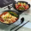 Kommen yo-4 sets salade ramen soep mengschotel set (met eetstokjesspoon) thuis keukengraan ontbijtgranen