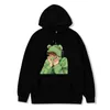 Kvinnors hoodies kpop anime tecknad groda pojke stilig tryckta herr/kvinnors hoodie casual mode harajuku tröja unisex