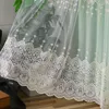 Rideau coréen Double couche tissu gaze une princesse Style dentelle broderie salon chambre baie vitrée français