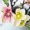 Dekoracyjne kwiaty wystrój domu sztuczna symulacja magnolia kwiat świąteczny świąteczny dekoracja pokój pomieszczenia na stole stołowe ozdoby nordyckie prezent