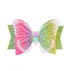 Hair Accessories 12pcs Fashion Cute Glitter Butterfly Bow Hairpins Cartoon Floral Bowknot Alligator Clips Princess Headwear