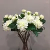 Decorative Flowers 6pcs 50cm High Grade Simulation Flower Wholesale Mini Chrysanthemum Home Furnishing Festival Party Ornament Handmade