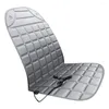 Car Seat Covers Heated Cushion 12V With Strap Support Winter Warm Heating Pad Interior Accessories For Home Boat Gray