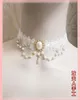 Torques Original Lolita Necklace Gem Pearl Lace Necklace Ribbon Accessories Ornaments Gadget