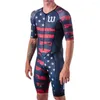 Racen sets Wattie Ink Triathlon Suit Cycling Bodysuit Road Bike Trisuit 2023 Men Snel droge korte panty's Running Eéndelige snelheidssnelheid