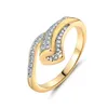Cluster ringen 18K gouden natuurlijke diamant bague ring anillos bizuteria gele vrouwen peridot sieraden topaz edelsteen