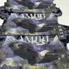 Брендовая одежда Футболки Am Футболка Amies Washed Old Tie Dye Поврежденная футболка Eagle с коротким рукавом с прямым распылением Роскошные повседневные топы Рубашка Уличная одежда Lt69 5M9G