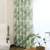Curtain Curtains Modern European Simple Polyester And Cotton Printed Fabric Printing Living Room Bedroom