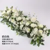 Decorative Flowers 50/100CM DIY Wedding Flower Wall Arrangement Supplies Silk Peonies Rose Artificial Floral Row Decor Marriage Iron Arch