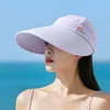 Wide Brim Hats Hat Women Summer Sunshine Protection Big Cap Beach Accessory Outdoor Holiday Climbing Hiking