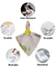 Tischservietten, 4 Stück, Vintage-Blumen-Vogel-Schmetterlings-Briefkasten, quadratisch, 50 cm, Hochzeitsdekoration, Stoff, Küche, Servierservietten