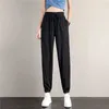 Jeans da donna di grandi dimensioni in seta di ghiaccio Bloomers a gamba larga pantaloni da donna estate sottile drappeggio pantaloni casual dritti larghi studente sport pantaloni della tuta cool