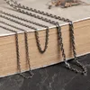 Necklaces Emith Fla Authentic 100% 925 Sterling Silver Trendy Link Chains Necklace 1.5mm 2.0mm Thickness Necklace Jewelry For Men or Women