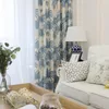 Curtain Curtains Modern European Simple Polyester And Cotton Printed Fabric Printing Living Room Bedroom