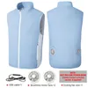 Men's Vests Outdoor Work Coat Men Summer Air Conditioning Clothing Fan Cooling Vest USB Charging Sport Man